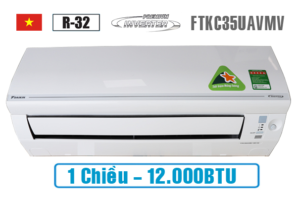 Điều hoà Daikin 1 chiều Inverter 12000BTU FTKC35UAVMV