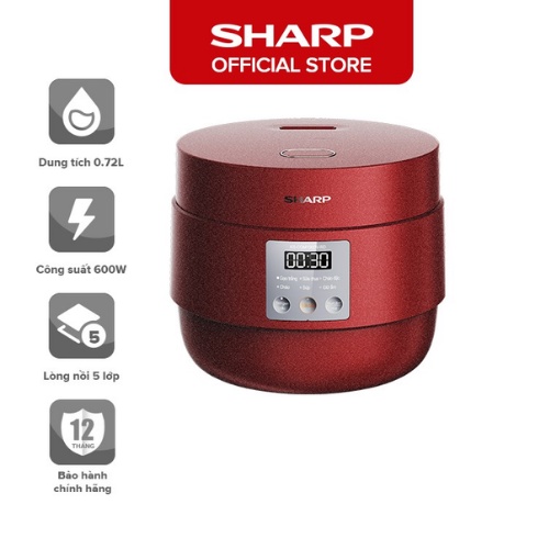 Nồi cơm điện 1.0 lít Sharp KS-COM100DV-RD