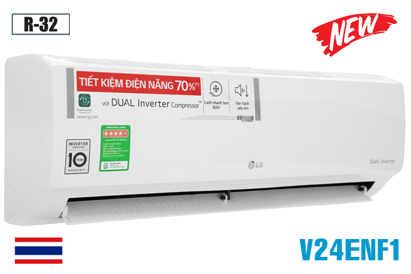 Điều hoà LG 1 chiều Inverter 24000BTU V24ENF1