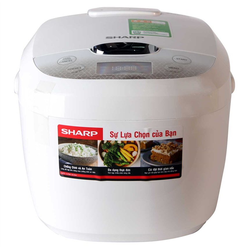 Nồi cơm điện tử 1.8 lít Sharp KS-COM180EV-GY/186EV-GL