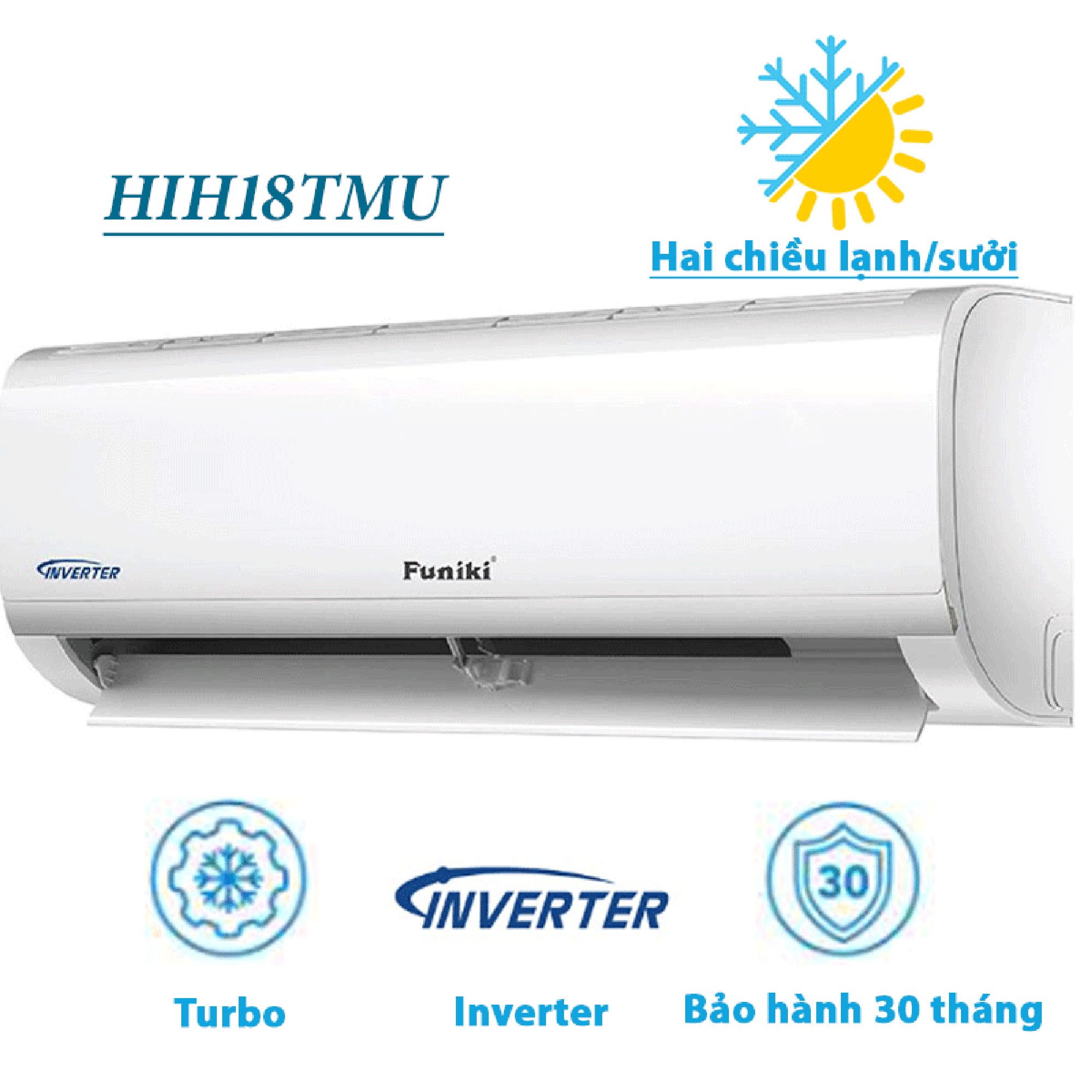 Điều hoà Funiki 2 chiều Inverter 18000BTU HIH18TMU