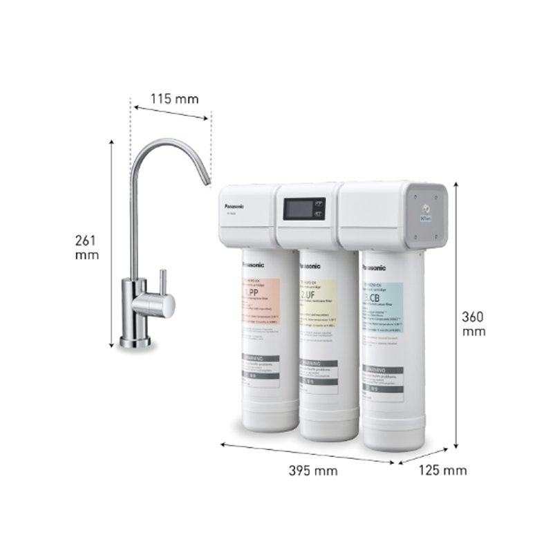 Máy lọc nước loại đặt bên dưới bồn rửa TK-CB430-ZEX