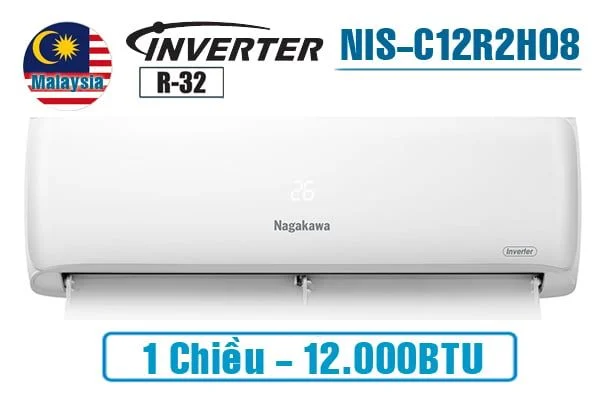 Điều hoà Nagakawa 1 chiều Inverter 12000BTU NIS-C12R2H08