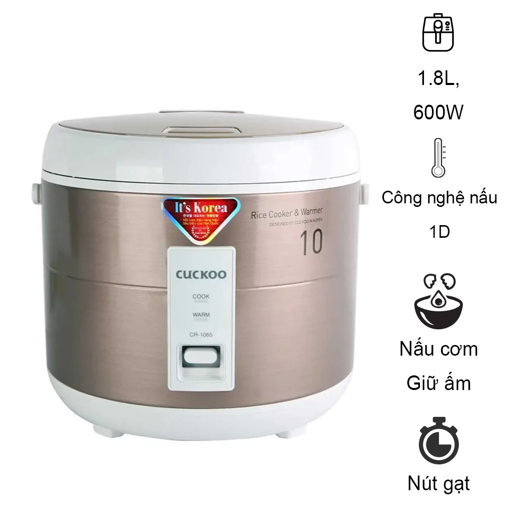 Nồi cơm điện 1.8 lít Cuckoo CR-1065