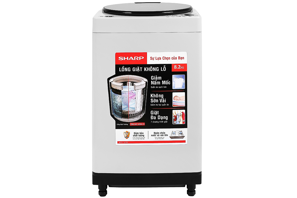 Máy giặt lồng đứng Sharp 9kg ES-W90PV-H