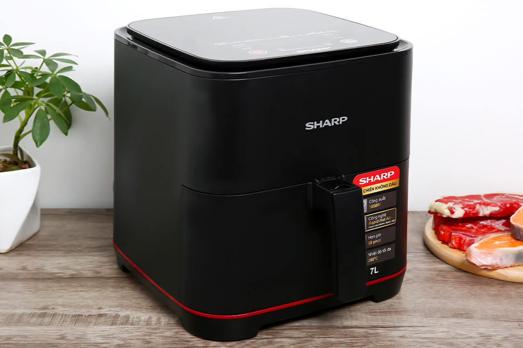 Nồi chiên không dầu 5.5 lít Sharp KF-AF70EV-BK