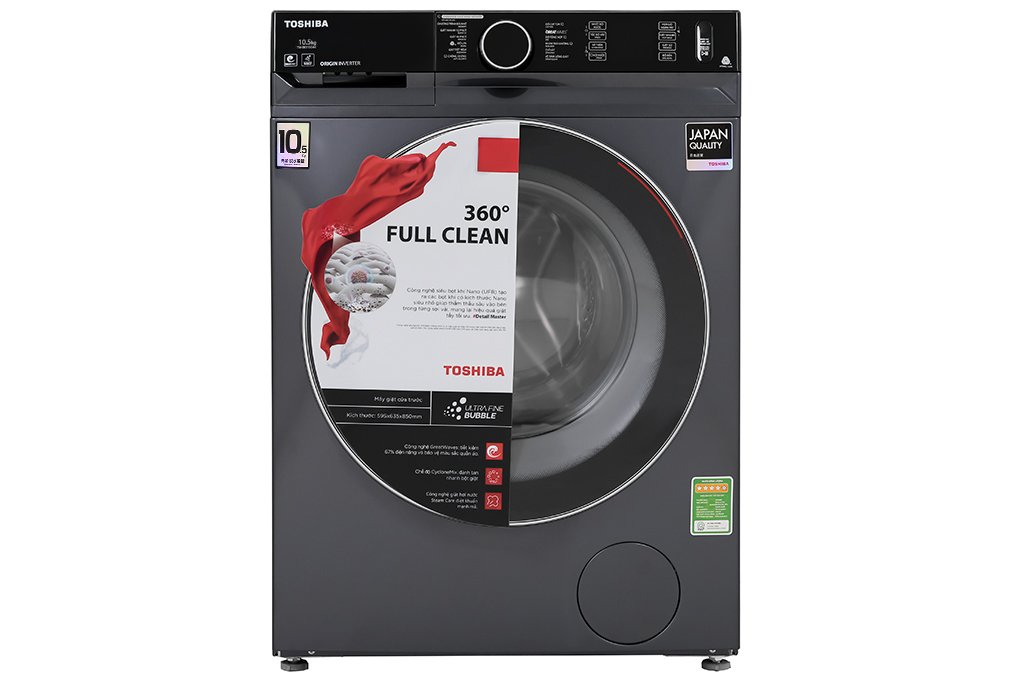 Máy giặt lồng ngang Toshiba Inverter 10.5kg TW-BK115G4V (MG)